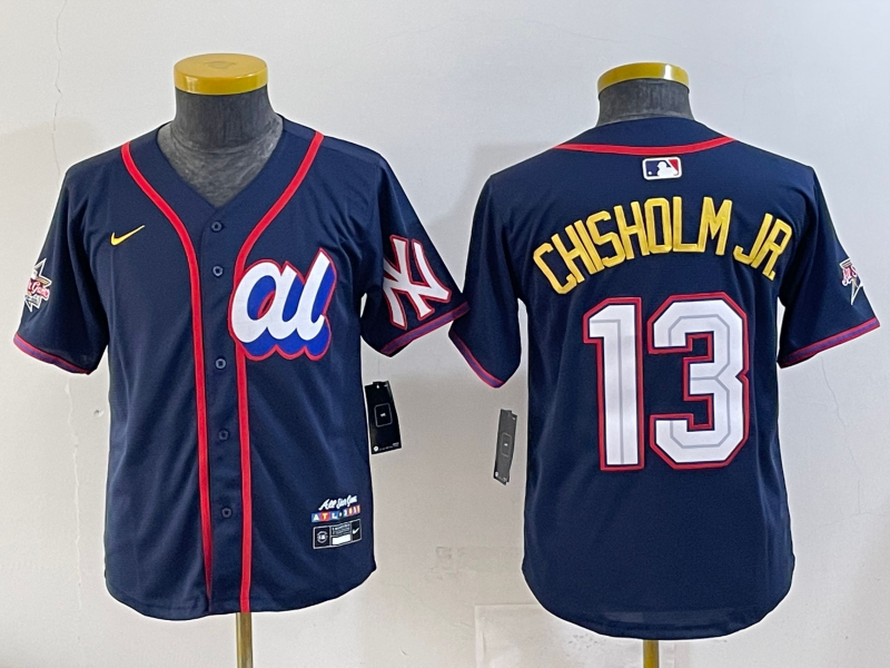 Youth 2025 New York Yankees #13  Chisholm Jr Nike MLB All Star Jersey style 725004